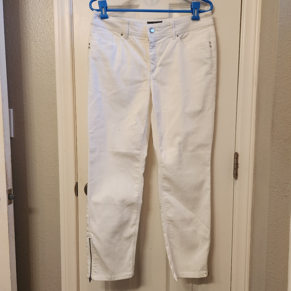 Chico's so slimming zip ankle jeans size 6 nwt